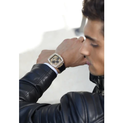 Imagen de Guess MENS Trend Cronógrafo black/goldcoloured, Hombre, Talla: One Size, Black/gold coloured