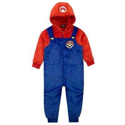 Imagen de Super Mario Pijama Entero Onesie para Niños Pijamas Mono Niño Multicolor 6 7 Años