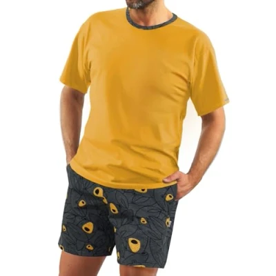 Imagen de Sesto Senso Pijama Hombre Corto Algodon Verano Manga Corta Pantalon XXL 2422 21