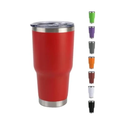Imagen de Home Universal ® Termo de Café Acero Inoxidable, Vaso Térmico con Aislamiento, 12h caliente / 24h Frío, para agua, té y frio (Rojo, 900 ML)