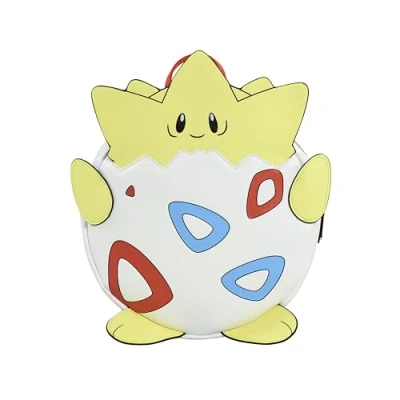 Imagen de Loungefly Pokemon Togepi Mini Backpack Bolso Coleccionable Idea de Regalo Mercancia Oficial para Chicos, Chicas Hombres y Mujeres Anime Fans