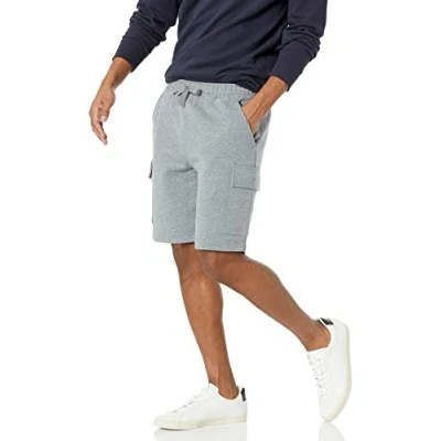 Imagen de Amazon Essentials Pantalón Cargo de Felpa Hombre, Gris Claro Mezcla, XL
