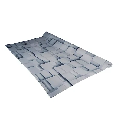 Imagen de Venilia Lámina adhesiva, Madera Moasaik Cubos Retro, 90cm x 2,6m, Espesor 160μ, Vinilo autoadhesivo para muebles o cocina, decorativas papel pintado pared, PVC sin ftalatos, Fabricado en UE
