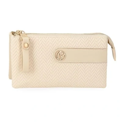 Imagen de Pepe Jeans Sprig Monedero Tres Compartimentos Beige 17,5x9,5x2 cms Piel sintética by Joumma Bags