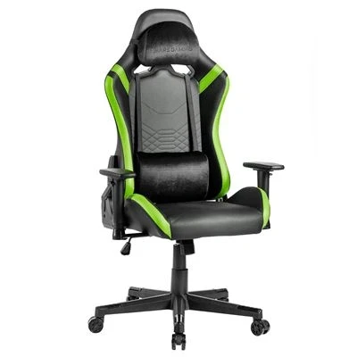 Imagen de Mars Gaming MGC PRO, Silla Profesional, Acabado Cuero PU, Reposabrazos 2D y Respaldo Reclinable 135, Cojines Lumbar Cervical Soft Touch, Ruedas XL Pistón Gas Clase 4, Verde
