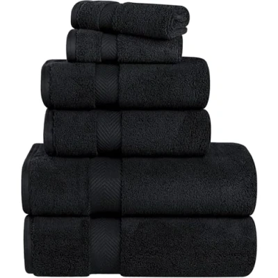 Imagen de Superior Juego de Toallas baño, suavísimas y absorbentes, algodón, Color Negro, 2