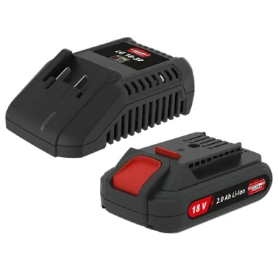 Imagen de Güde 58540 LGAP 18 3020 Kit de Cargador y batería (18 V, Iones Litio 2,0 Ah, rápido 3,0 Color Negro)
