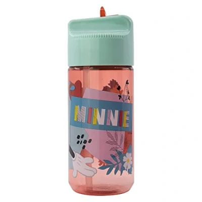Imagen de Botella de agua infantil hidro reutilizable tritan 430 ml Minnie Mouse