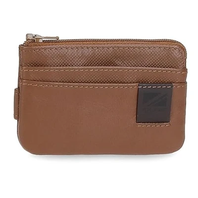 Imagen de Pepe Jeans Topper Monedero con Tarjetero Marrón 11x7x1,5 cms Piel