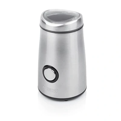 Imagen de Princess 242196 Molinillo elétrico de café, nueces, hierbas o especias, 50 gramos capacidad, carcasa acero inoxidable, 150 W, Plata (01.242196.01.001)