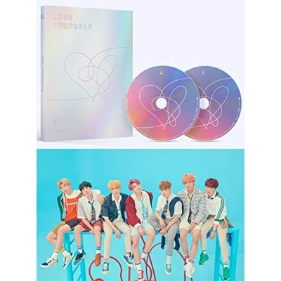 Imagen de BTS Love Yourself Answer (F Version) Bangtan Boys Album 2CDs+Poster+Photobook+Mini Book+Photocard+Sticker Pack+Gift (Extra 6 Photocards Set)