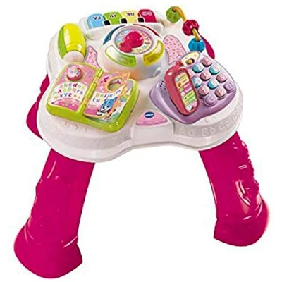 Imagen de VTech Baby Mesita parlanchina 2 en 1, mesa de actividades infantil con panel interactivo extraíble (80 148057)