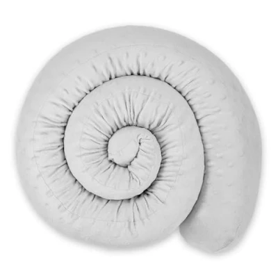 Imagen de Tapón contra Corrientes de Aire para Ventana o Almohada Lateral Dormir 200 cm Decorativa el Cuerpo Sello Minky Gris Claro
