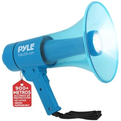 Imagen de Pyle PMP66WLT 40 Watt Water Resistant Indoor Outdoor PA Loud Hailer Megaphone