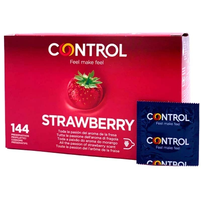 Imagen de Control Preservativos Strawberry Caja con 144 Condones