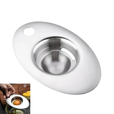 Imagen de ZMREN Separador de yema huevo 304 Acero Inoxidable, clara huevo, Filtro
