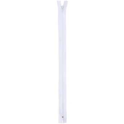 Imagen de Trimz 35 cm ( 14inch) una Manera topes de Cremallera con 4 mm Dientes 5 pcs, poliéster, Blanco, x 1