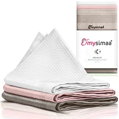 Imagen de mysimaa® Paños de Limpieza Microfibra Profesional sin Productos para el hogar, Coche, la Oficina y Ventanas, Espejos, Cristal (Neon)