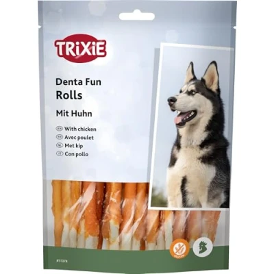 Imagen de TRIXIE 30 Rollitos con Pollo Denta Fun, 12 cm, 240 g, Perro