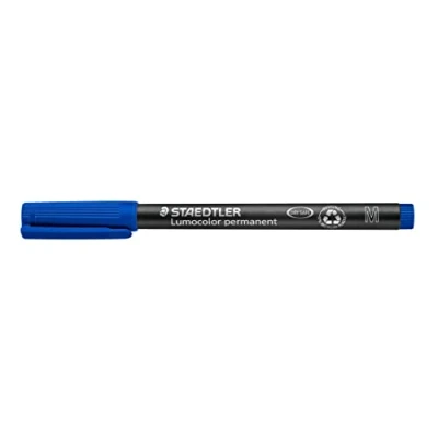 Imagen de STAEDTLER Lumocolor marqueur permanent 317M, bleu Tracé 1mm