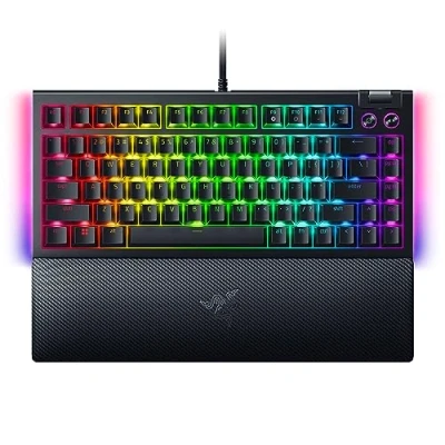 Imagen de Razer BlackWidow V4 75% Teclado gaming mecánico con cambio de switches (Disposición compacta del 75 %, Iluminación inferior 2 lados, Rueda multifunción y teclas multimedia) US Layout Negro