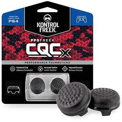 Imagen de KontrolFreek CQCX para PlayStation 4 (PS4) y 5 (PS5) Performance Thumbsticks Negro.