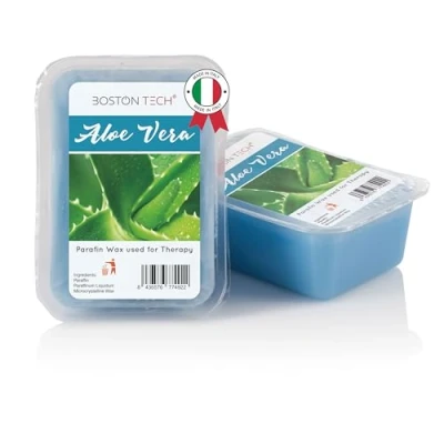 Imagen de Parafina para Manos y Pies Boston Tech® Rehabilitación Antioxidante + Tratamiento artritis artrosis Hidrata Nutre Pack 2 bloques X 500gr c/u (Cera Aloe Vera)