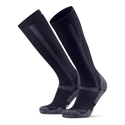 Imagen de DANISH ENDURANCE Calcetines de Senderismo en Lana Merino Hasta la Rodilla, para Hombre y Mujer, Azul Oscuro, 39 42