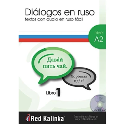 Imagen de Diálogos en ruso fácil. Nivel A2. Libro 1: Textos con audio para estudiantes de (LECTURA FACIL)