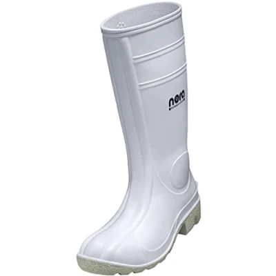 Imagen de Uvex Nora Botas de Goma 94756 Seguridad S5 SRC Trabajo Blancas para señoras y Hombres Calzado Alto e Impermeable con Puntera Acero Blanco Talla 39