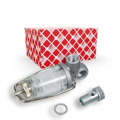 Imagen de FEBI BILSTEIN 35084 Filtro Combustible Primer filtro, con mirilla de cristal tornillo hueco, estribo sujeción, junta anular MAN: TGA