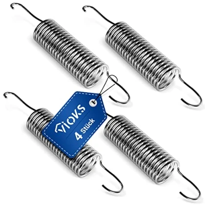 Imagen de VIOKS 4 muelles para lavadora Miеle 4176890 4473970 Muelle de extensión acero inoxidable apto secadora y Piezas repuesto aptas