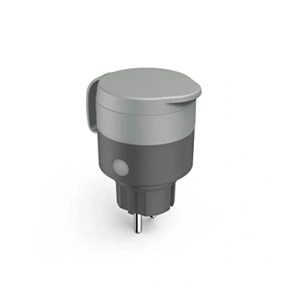 Imagen de Hama Enchufe Inteligente Exterior, 2.300W/10A, Ahorro Energía, Compatible con Alexa y Google Home negro/gris