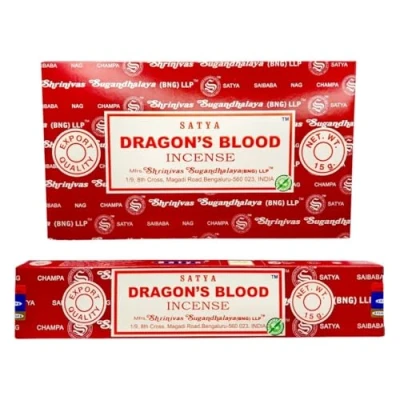 Imagen de Satya Champa Dragon&#039;S Blood Varilla de Incienso, 12 Unidades, Color Gris