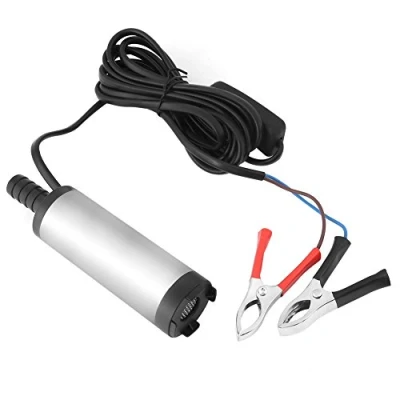 Imagen de Bomba sumergible de acero inoxidable 8500r/m, herramienta repostaje queroseno, 12 V, 3,8 cm para agua, aceite diesel