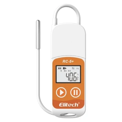 Imagen de Elitech RC 5+TE Registrador de Datos Temperatura USB, Registro Alta Precisión PDF&amp;CSV 32000 Puntos Capacidad