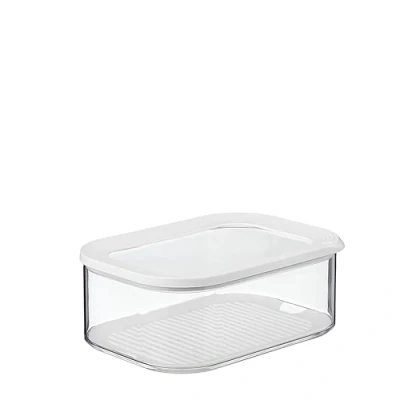 Imagen de Mepal Caja de Queso Modula Almacenamiento con Tapa para Lonchas Recipiente Hermético Cocina y Organizador Frigorífico 2000 ml White