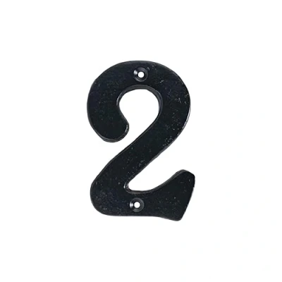 Imagen de M.PASCUAL Número de FORJA para casas 10 cm Negro (2)