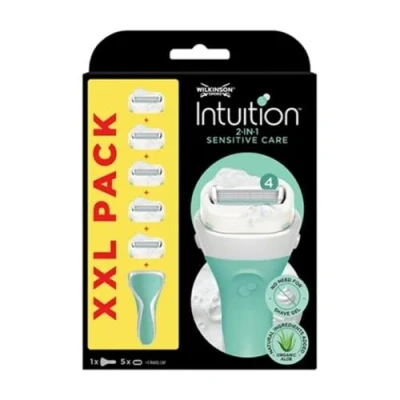 Imagen de WILKINSON SWORD INTUITION SENSITIVE CARE Afeitadora para mujer (incluye 5 cuchillas de repuesto)