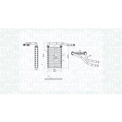Imagen de MAGNETI MARELLI 350218490000 Radiador de Calefaccion SUZUKI: SWIFT 3