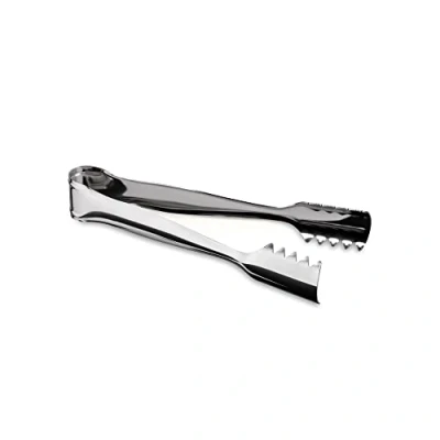 Imagen de ALESSI 505 Pinzas para Hielo, Acero Inoxidable, Cromado, 8.5 x 3.7 12 cm