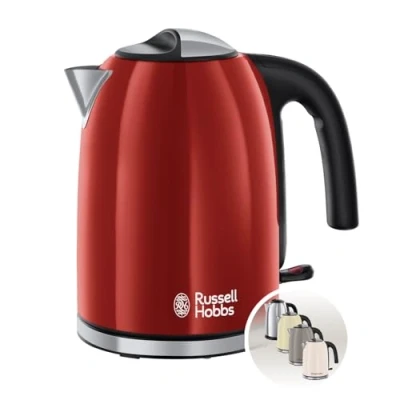 Imagen de Hervidor de agua Russell Hobbs 20412 70, 1.7 L, Filtro extraíble, Lavable, 2400 W, Rojo