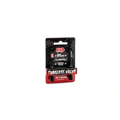 Imagen de ERRECOM 1000 Miglia válvulas Tubeless para Bicicletas 60mm, compatibles con Presta, juego de 2 piezas, herramienta extracción Valve Core incluida