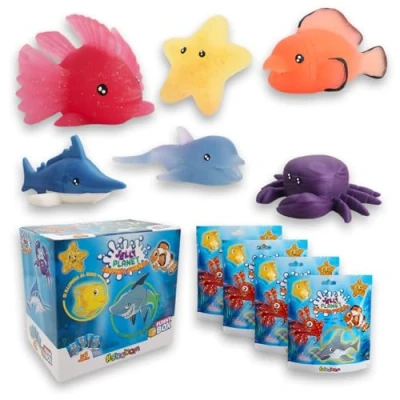 Imagen de Sbabam Funny Box Tropical Friends Jelly Planet, juegos para niños de quiosco, Animales juguete suaves perfumados, encontrar los cambios color niños, regalo