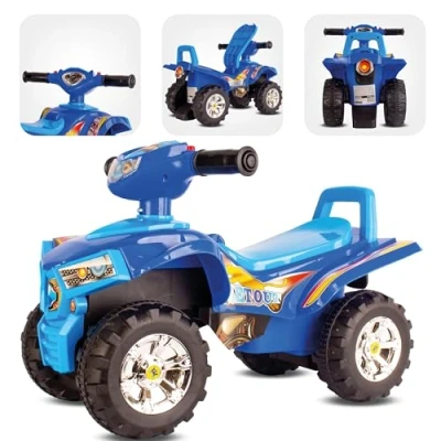 Imagen de Quad Moto Correpasillo para Niños a Partir de 1 año, vehículo Coche tobogán bebé (Azul)