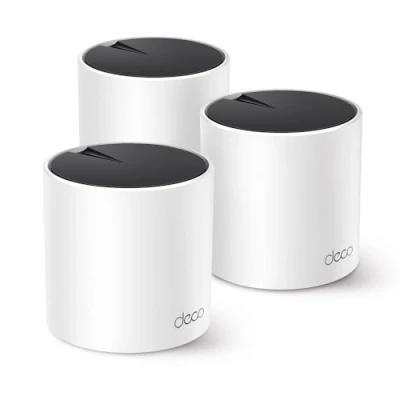 Imagen de Sistema WiFi Mesh TP Link Deco X55, 3000 Mbps, MU MIMO, 6, 418m2, 150 Dispositivos, Blanco