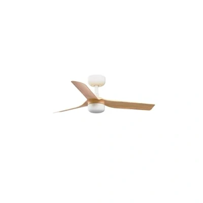 Imagen de FARO BARCELONA 33821 1TW MINI PUNT S LED Ventilador blanco/madera clara DC