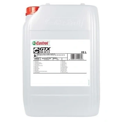 Imagen de Castrol GTX 5W 30 20L Aceite de motor 15DAFE BMW: 5 Berlina, 1 Coupé, X5, AUDI: A3 Sportback, A4 B9 Avant, MERCEDES BENZ: GL, Vito Furgón