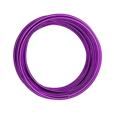 Imagen de Vaessen Creative Redondo Alambre de Aluminio, Morado (Lavanda), 1000 x 0.4 cm, 10