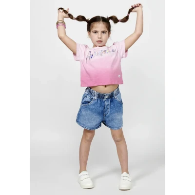 Imagen de Koroshi Camiseta estampada para niños, Talla: 10 11a, Rosa pink